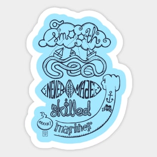 smooth sea Sticker